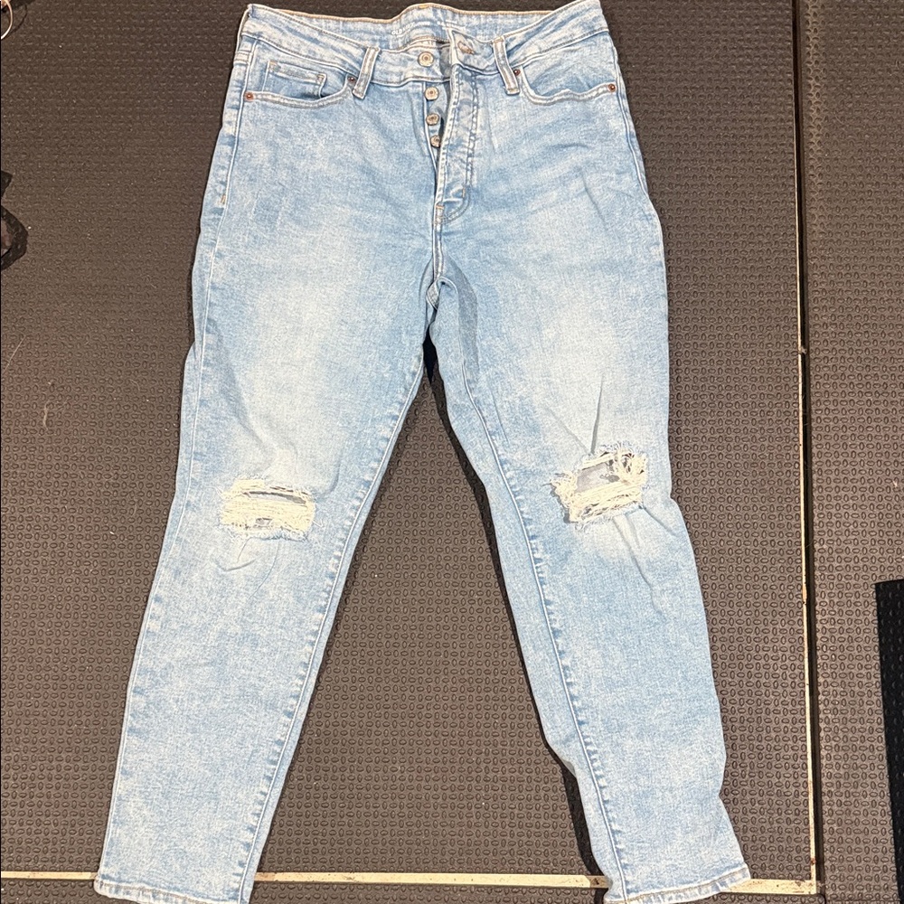 Old Navy Women's Light Blue Straight Leg Jeans